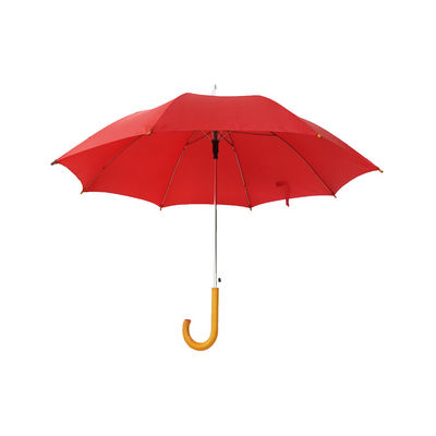 AZO Free 23-calowy drewniany uchwyt w kształcie litery J Automatycznie otwarty parasol