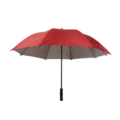 Półautomatyczny parasol Pongee 190T z powłoką srebrną 27 cali