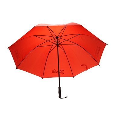 Promocyjny parasol golfowy z nadrukiem BSCI z metalowym wałkiem 8 mm