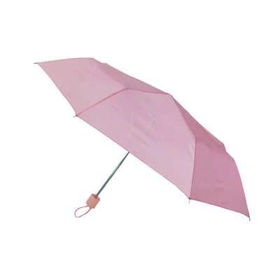 Ręczny otwarty przenośny 3 składany parasol z tkaniny Pongee