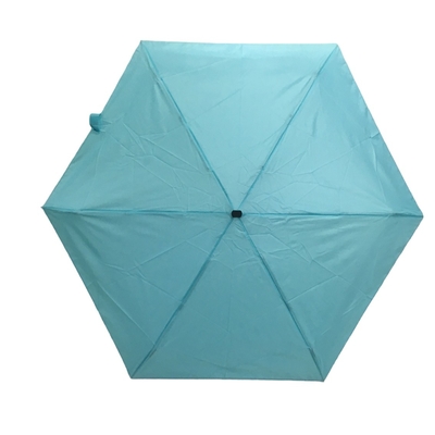 5-krotny ręczny otwarty mały parasol kieszonkowy pongee z żebrami z włókna szklanego