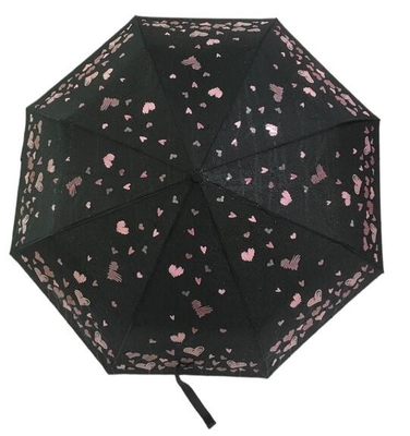BSCI 190T Tkanina poliestrowa Magiczny druk Trzy składany parasol