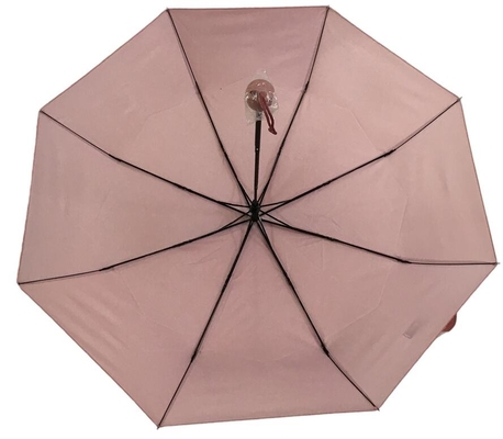 Ręczna otwarta tkanina Pongee 3 składany parasol damski 21&quot;x8k