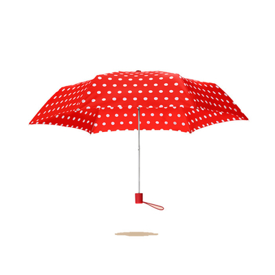 Polka Dot Printing 21inchx8K Pongee 190T Parasol przeciwsłoneczny dla kobiet
