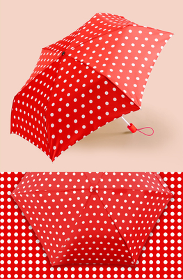 Polka Dot Printing 21inchx8K Pongee 190T Parasol przeciwsłoneczny dla kobiet