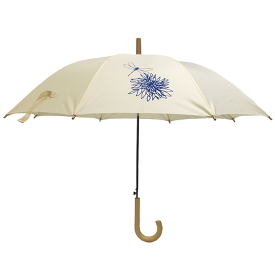 23''X8K Auto Open 10mm metalowy wałek Drewniany parasol z uchwytem