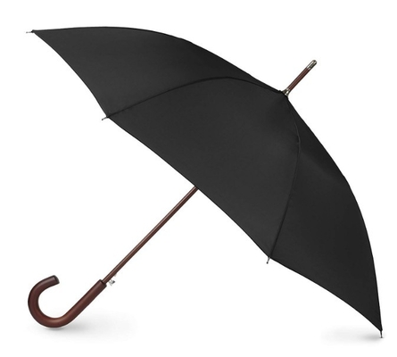 BSCI Normalny standardowy rozmiar 190T Tkanina Pongee Drewniany parasol z uchwytem