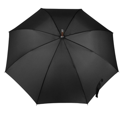 BSCI Normalny standardowy rozmiar 190T Tkanina Pongee Drewniany parasol z uchwytem