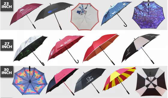 Wiatroodporny automatyczny parasol do sublimacji 30&quot; 60&quot; Pongee
