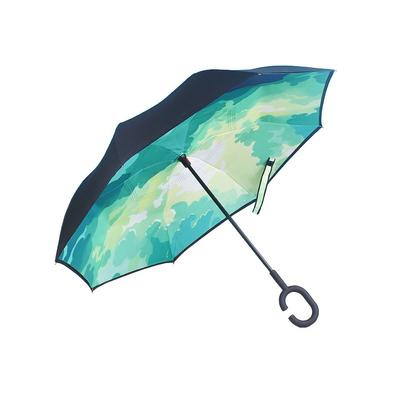 Dwuwarstwowy uchwyt C Wiatroodporny odwrócony parasol
