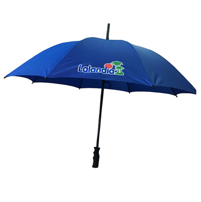Ręczny mały parasol golfowy Pongee z otwartym trzonkiem z włókna szklanego