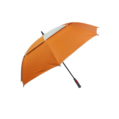 Dwuwarstwowy wentylacyjny parasol golfowy mocny z nadrukami z logo
