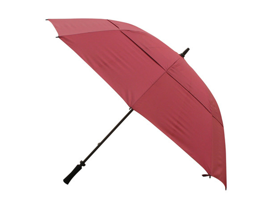 Dwuwarstwowy, wiatroodporny parasol Auto Open Straight Golf z niestandardowym logo