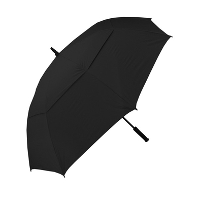 Dwuwarstwowy, wiatroodporny parasol Auto Open Straight Golf z niestandardowym logo