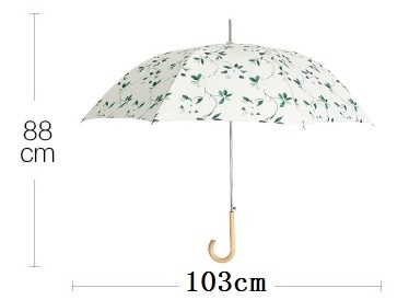 100% Pongee Paper Printing Promocja Prosty parasol