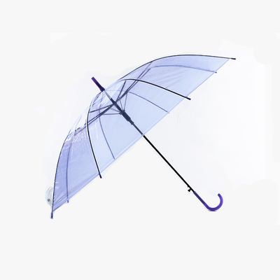 Niestandardowe logo dla dorosłych Poe parasol przezroczysty 3 składany 23 cale x 8K