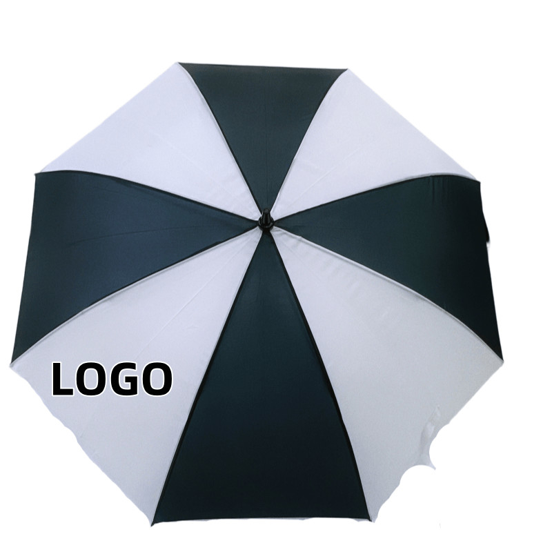 27 cali 8 żebra Custom Logo Promocja Parasole golfowe z ramą i wałkiem z włókna szklanych