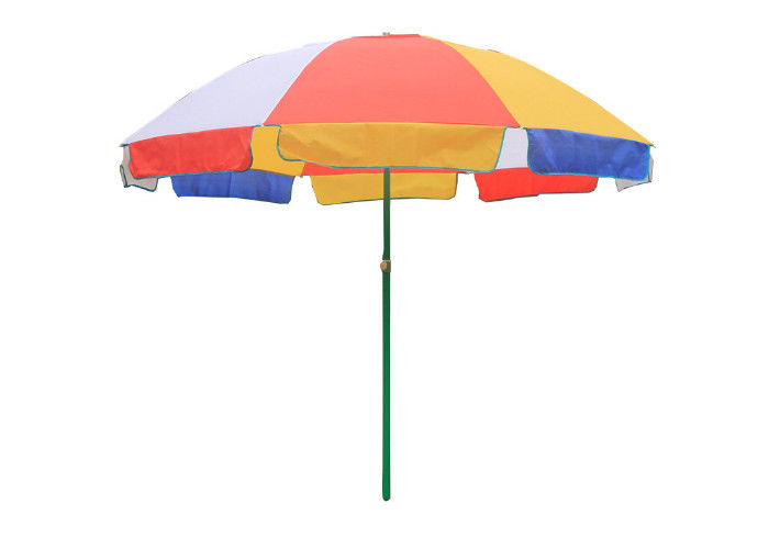 Promocyjny parasol plażowy UV Druk niestandardowy 170g Wał ze stali poliestrowej